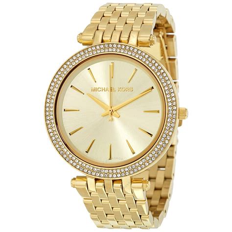 gold michael kors women watches|Michael Kors gold diamond watch.